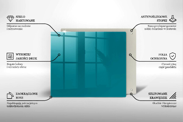 Osłona do płyty indukcyjnej Kolor turkusowy