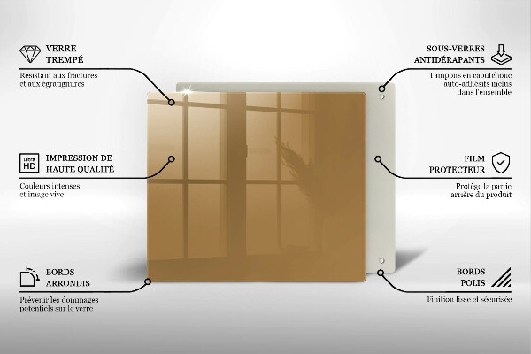 Osłona do płyty indukcyjnej Kolor beżowy