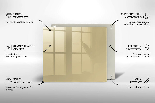 Osłona do płyty indukcyjnej Kolor beżowy