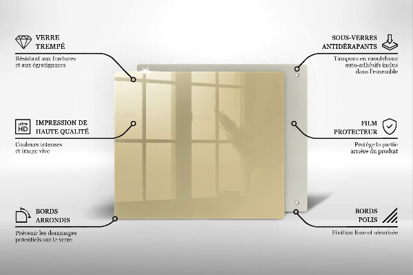 Osłona do płyty indukcyjnej Kolor beżowy