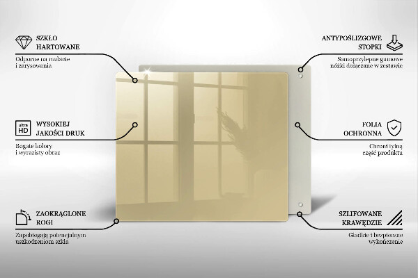 Osłona do płyty indukcyjnej Kolor beżowy