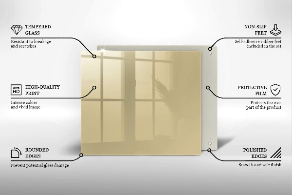 Osłona do płyty indukcyjnej Kolor beżowy