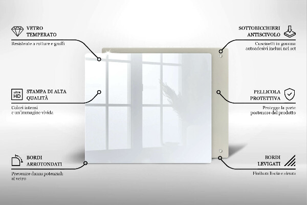 Osłona do płyty indukcyjnej Kolor biały
