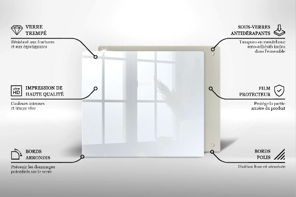 Osłona do płyty indukcyjnej Kolor biały