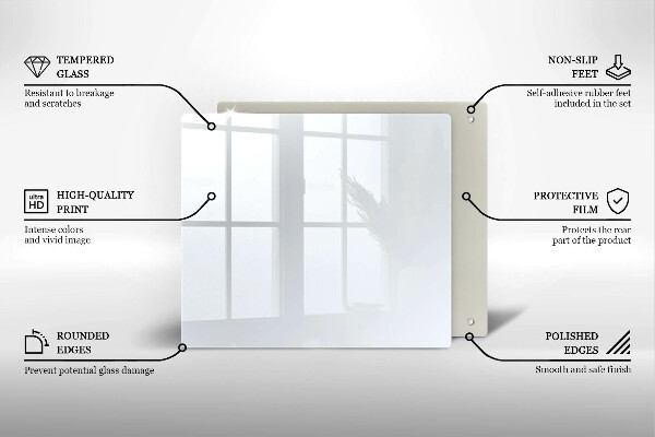 Osłona do płyty indukcyjnej Kolor biały