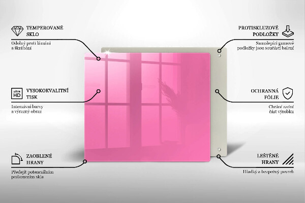 Osłona do płyty indukcyjnej Kolor różowy