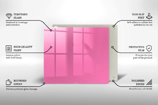 Osłona do płyty indukcyjnej Kolor różowy
