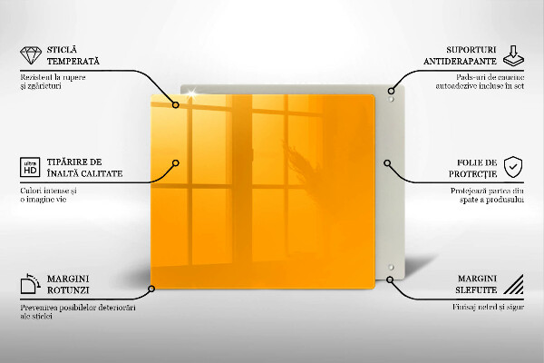 Osłona do płyty indukcyjnej Kolor ciemny żółty