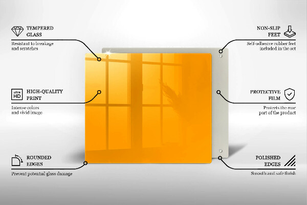 Osłona do płyty indukcyjnej Kolor ciemny żółty