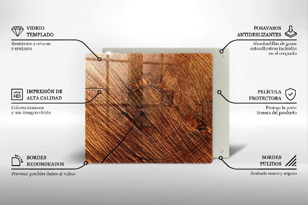 Osłona ściany przy kuchence gazowej Struktura drewno