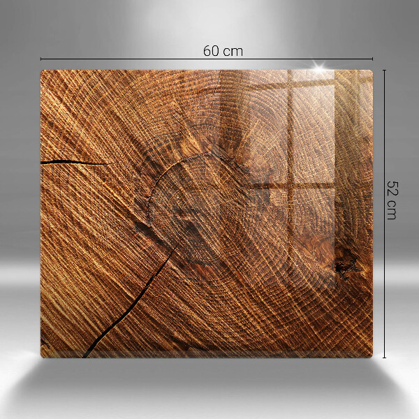 Osłona ściany przy kuchence gazowej Struktura drewno