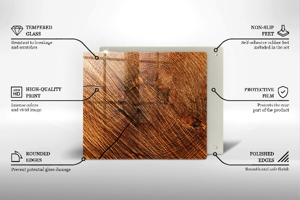 Osłona ściany przy kuchence gazowej Struktura drewno