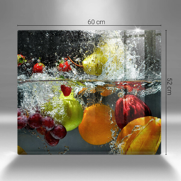 Osłona ściany przy kuchence gazowej Soczyste owoce w wodzie