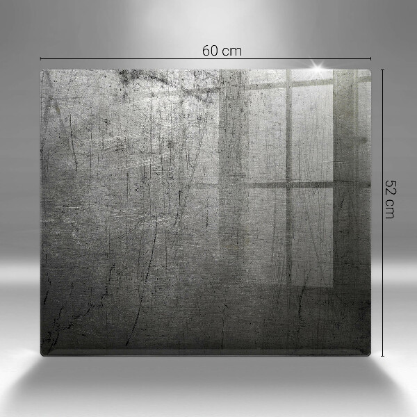 Osłona ściany przy kuchence gazowej Tekstura metalu