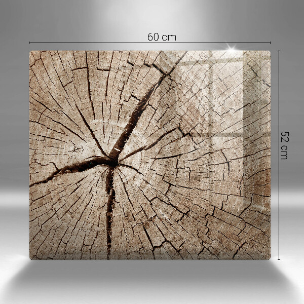 Osłona ściany przy kuchence gazowej Przekrój drzewa