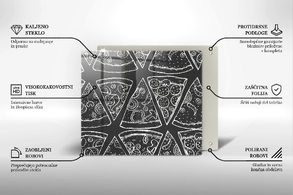 Osłona blatu kuchennego Ilustracja pizza