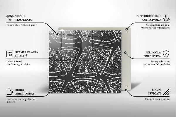 Osłona blatu kuchennego Ilustracja pizza