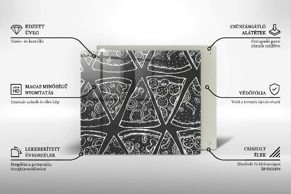 Osłona blatu kuchennego Ilustracja pizza