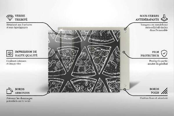 Osłona blatu kuchennego Ilustracja pizza