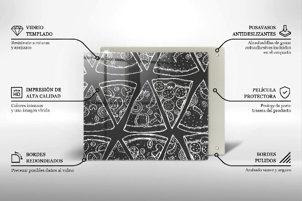 Osłona blatu kuchennego Ilustracja pizza