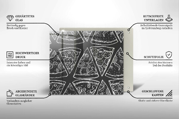 Osłona blatu kuchennego Ilustracja pizza