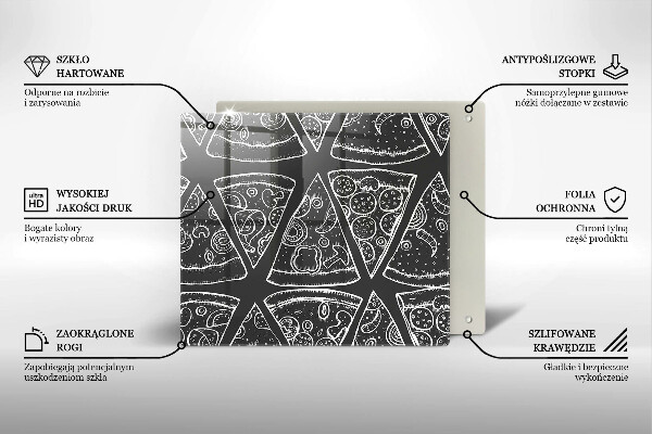 Osłona blatu kuchennego Ilustracja pizza