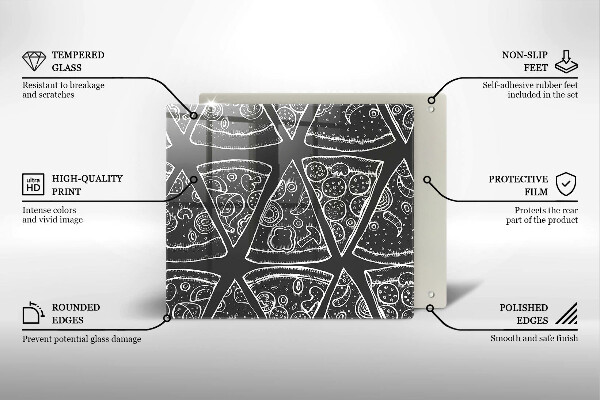 Osłona blatu kuchennego Ilustracja pizza