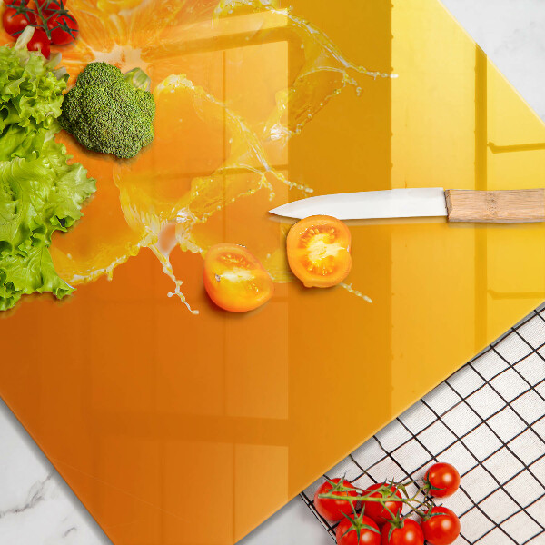 Osłona ściany przy kuchence gazowej Soczysty owoc pomarańcza
