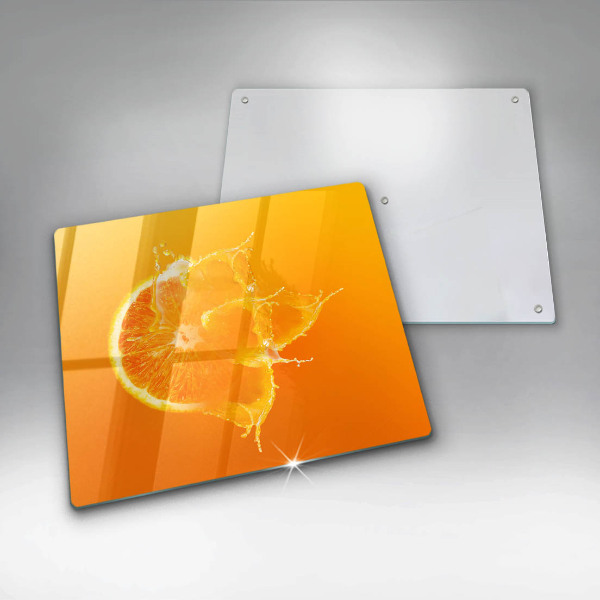 Osłona ściany przy kuchence gazowej Soczysty owoc pomarańcza