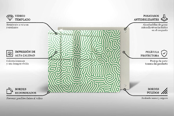 Osłona ściany przy kuchence gazowej Abstrakcja linie