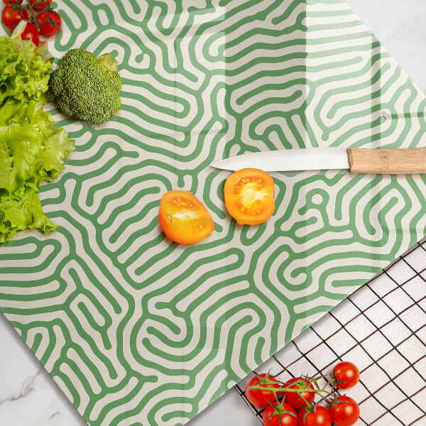 Osłona ściany przy kuchence gazowej Abstrakcja linie