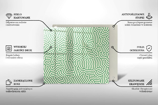 Osłona ściany przy kuchence gazowej Abstrakcja linie