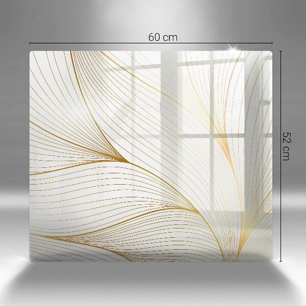 Osłona ściany przy kuchence gazowej Nowoczesny wzór linie