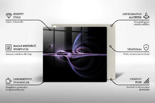 Osłona ściany przy kuchence gazowej Nowoczesna abstrakcja