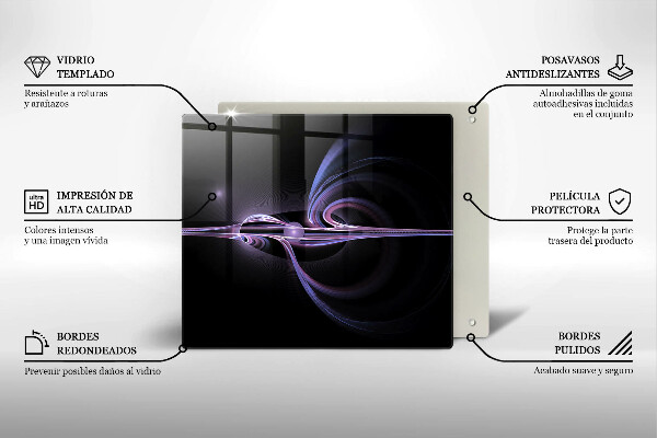 Osłona ściany przy kuchence gazowej Nowoczesna abstrakcja