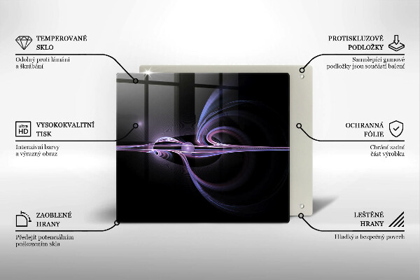 Osłona ściany przy kuchence gazowej Nowoczesna abstrakcja