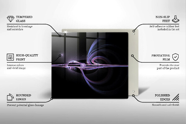 Osłona ściany przy kuchence gazowej Nowoczesna abstrakcja