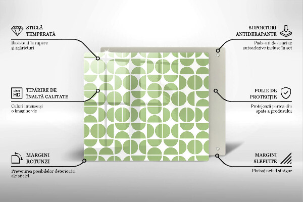 Osłona ściany przy kuchence gazowej Wzór boho kształty