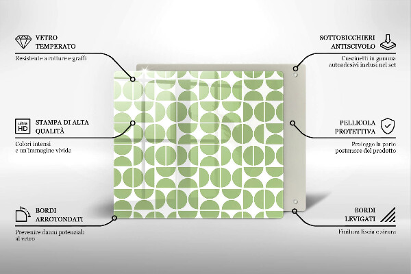 Osłona ściany przy kuchence gazowej Wzór boho kształty