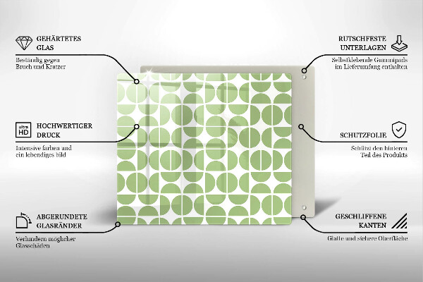 Osłona ściany przy kuchence gazowej Wzór boho kształty