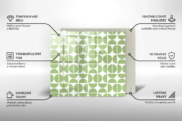 Osłona ściany przy kuchence gazowej Wzór boho kształty