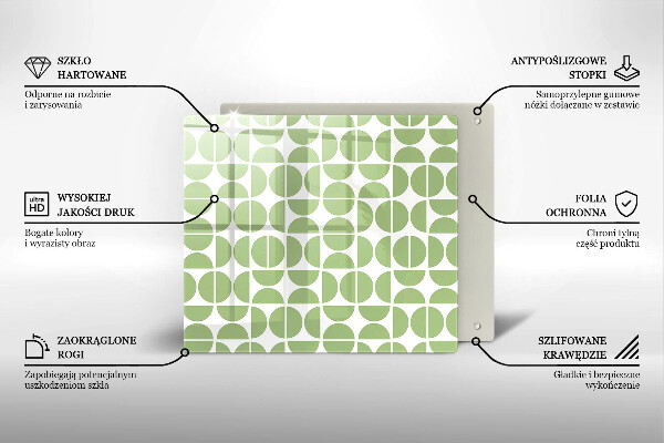 Osłona ściany przy kuchence gazowej Wzór boho kształty