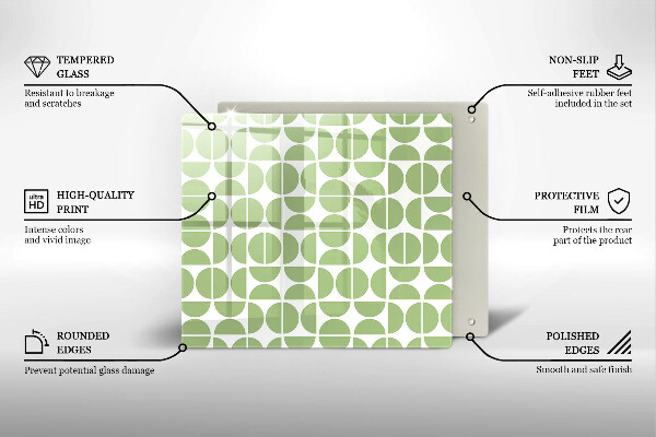 Osłona ściany przy kuchence gazowej Wzór boho kształty