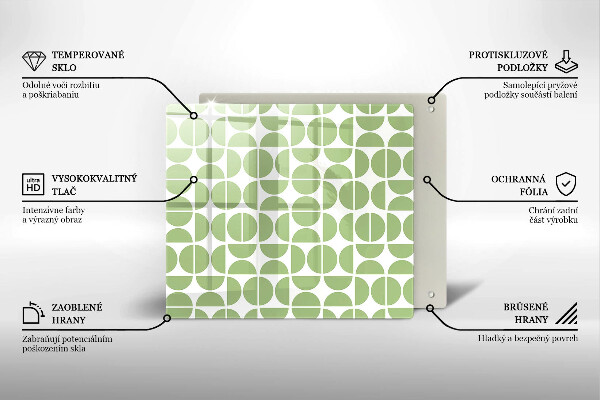 Osłona ściany przy kuchence gazowej Wzór boho kształty