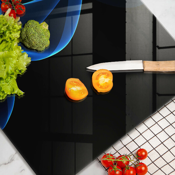 Osłona ściany przy kuchence gazowej Niebieskie linie dymu