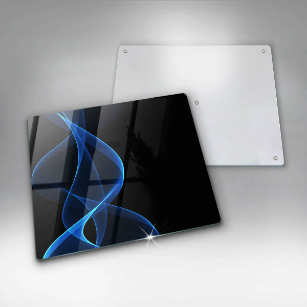 Osłona ściany przy kuchence gazowej Niebieskie linie dymu