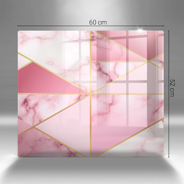 Osłona ściany przy kuchence gazowej Geometryczny marmur
