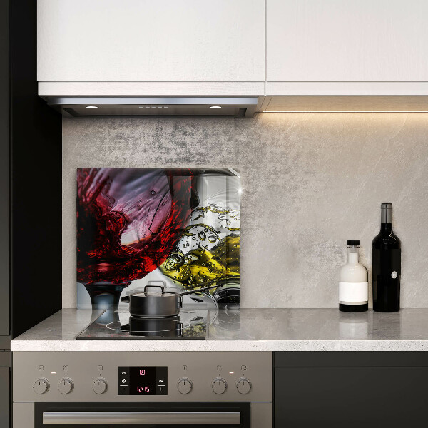 Osłona ściany przy kuchence gazowej Kieliszki wina