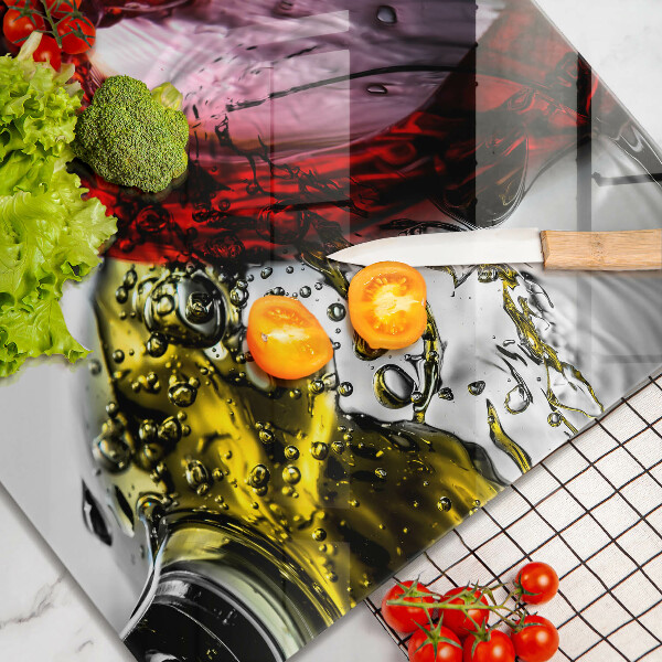 Osłona ściany przy kuchence gazowej Kieliszki wina