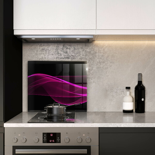 Osłona ściany przy kuchence gazowej Różowa abstrakcja